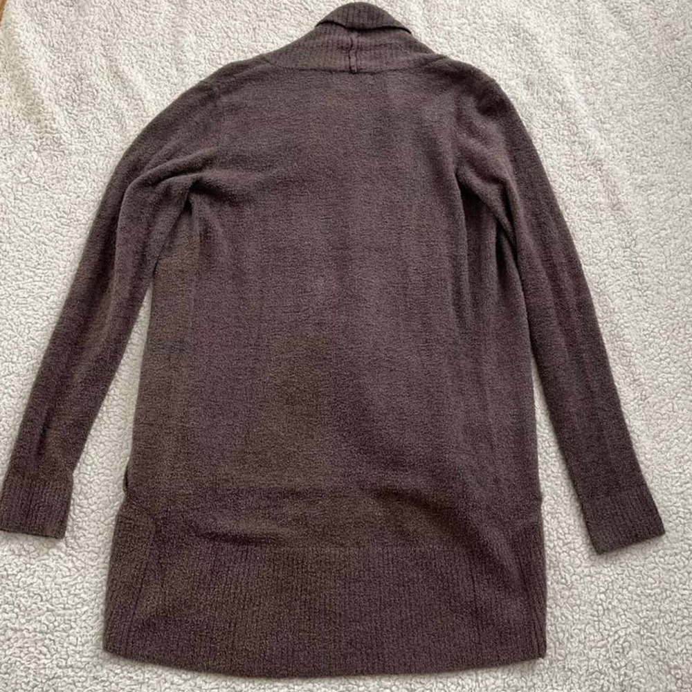 Barefoot dreams CozyChic Lite Circle Cardigan in Charcoal Black Women Size XS/S - Picture 8 of 14